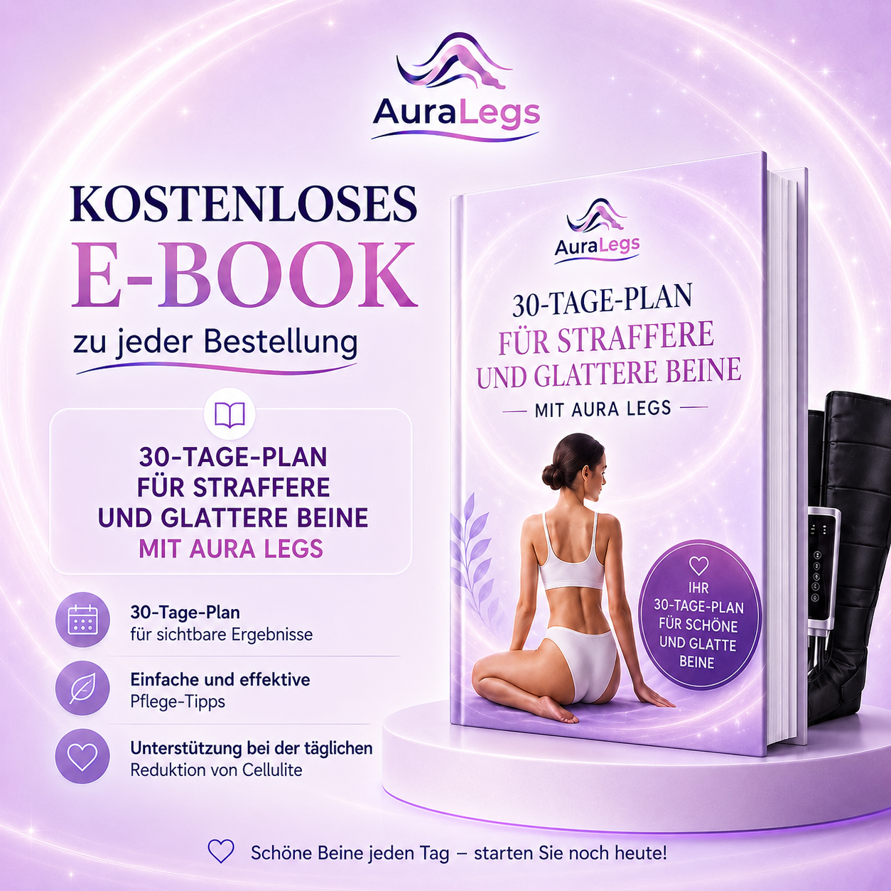 AuraLegs™ + Kostenloser 30-Tage-Plan für schöne und glatte Beine