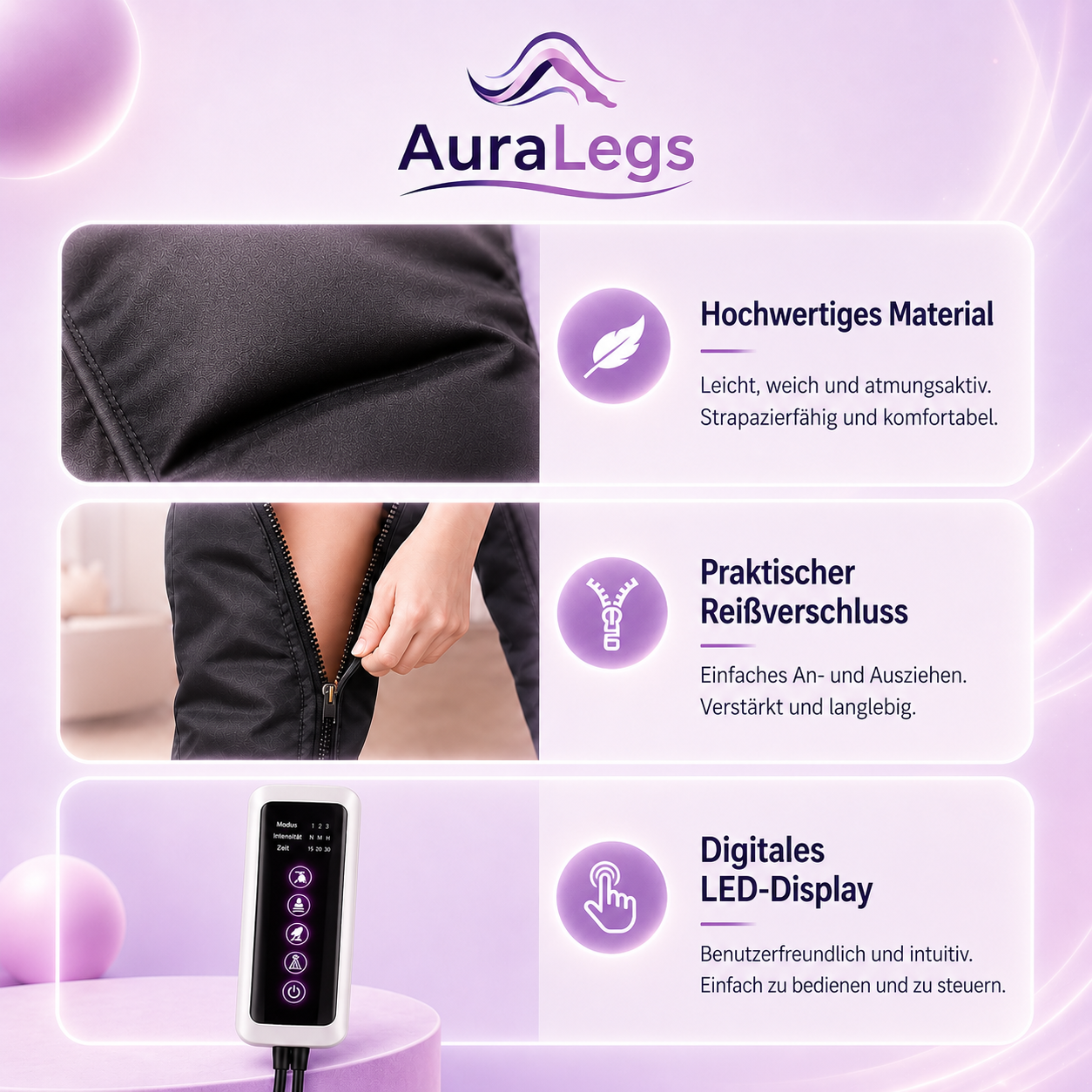 AuraLegs™ + Kostenloser 30-Tage-Plan für schöne und glatte Beine